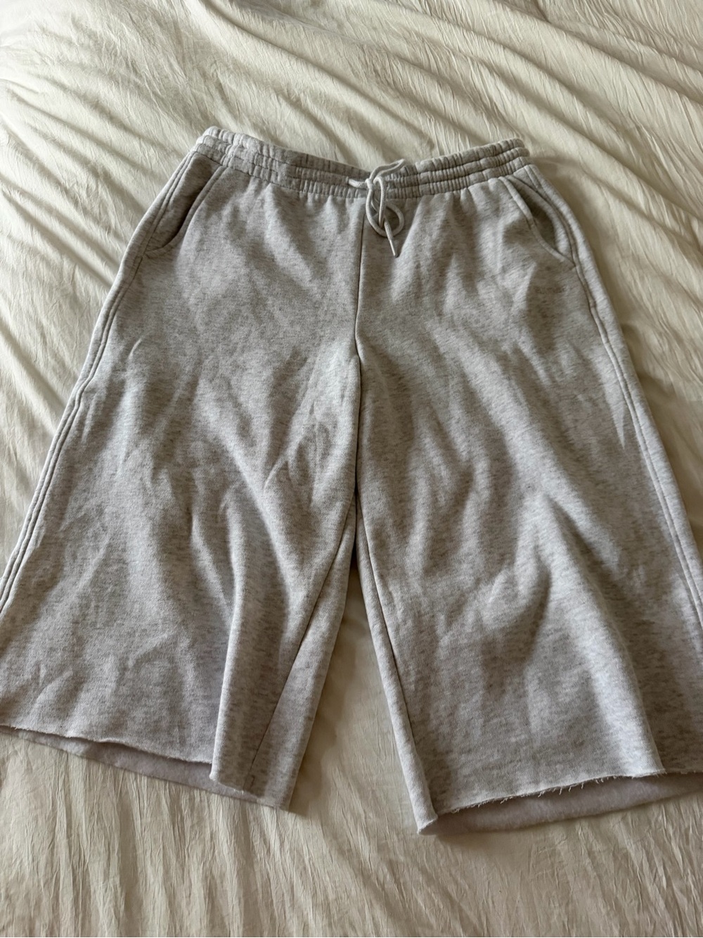 Garage gray sweat jorts NWT